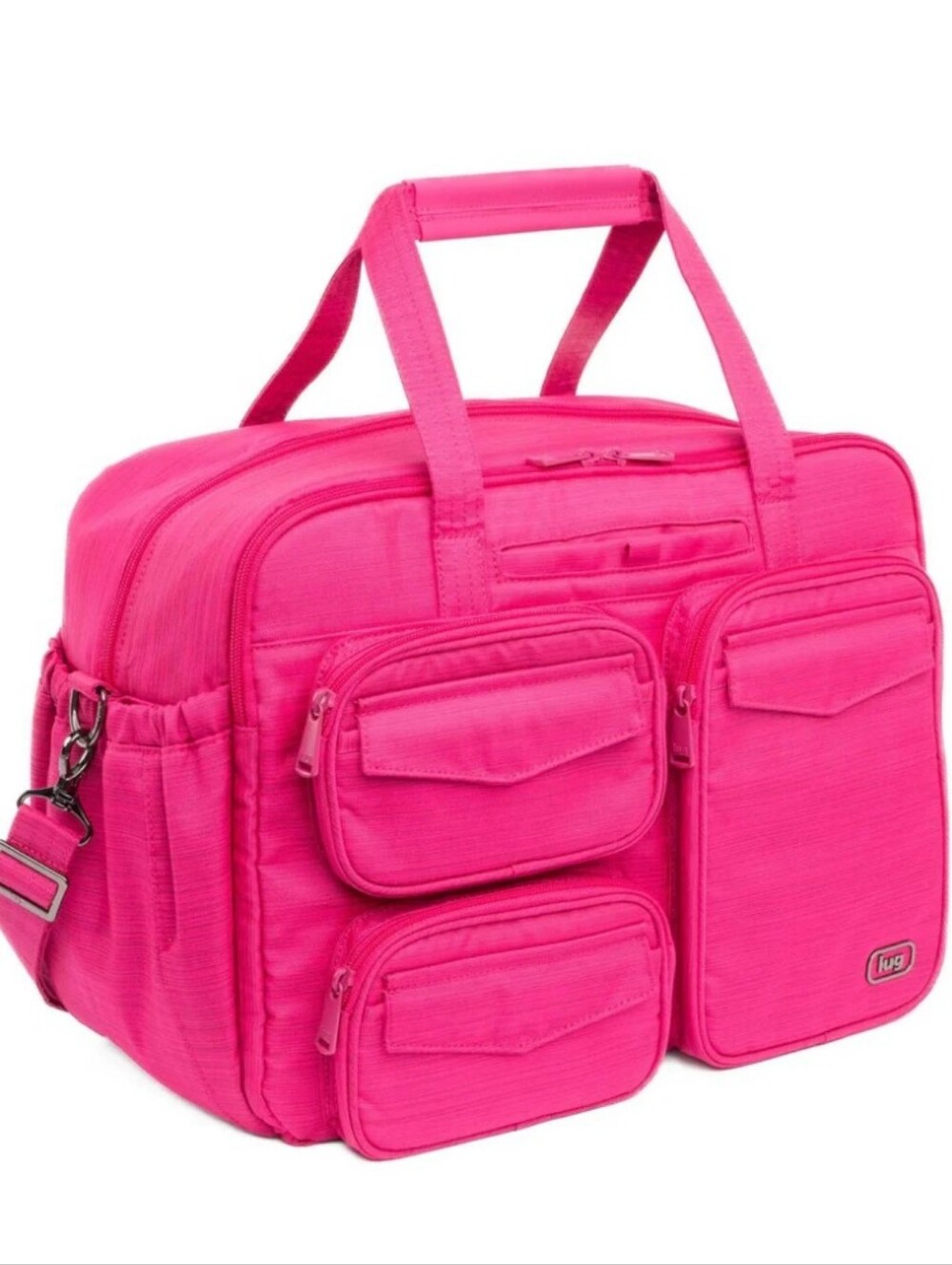 $145 Retail NWT Lug Legacy Puddle Jumper Duffle In Rosette Pink - Sold Out Item